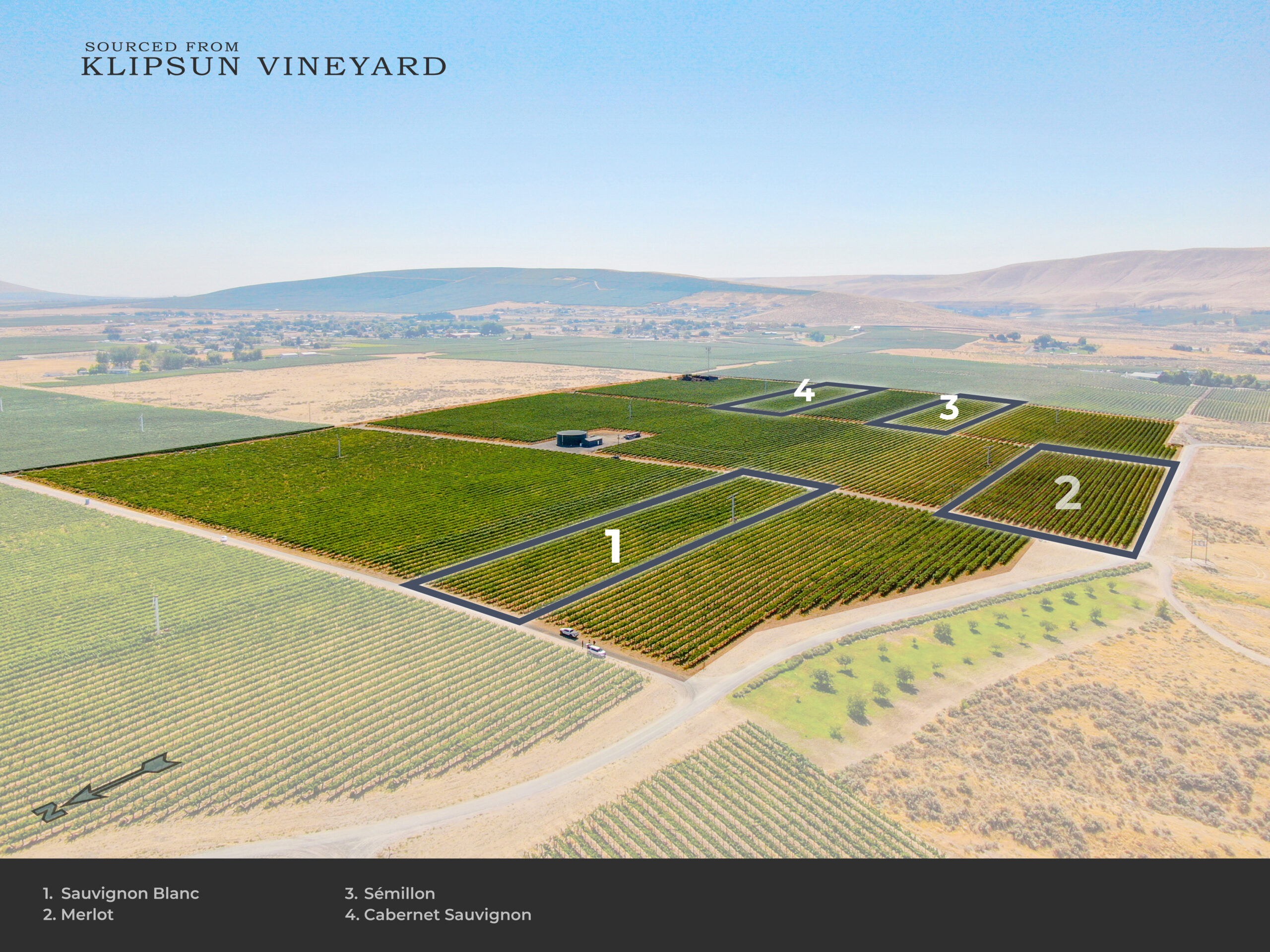 klipsun vineyard red mountain vineyard map