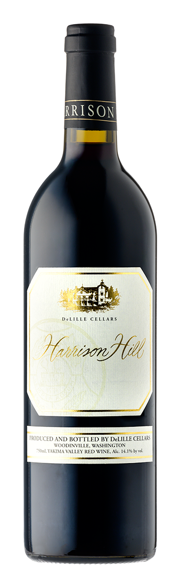 bottle of harrison hill yakima valley red wine