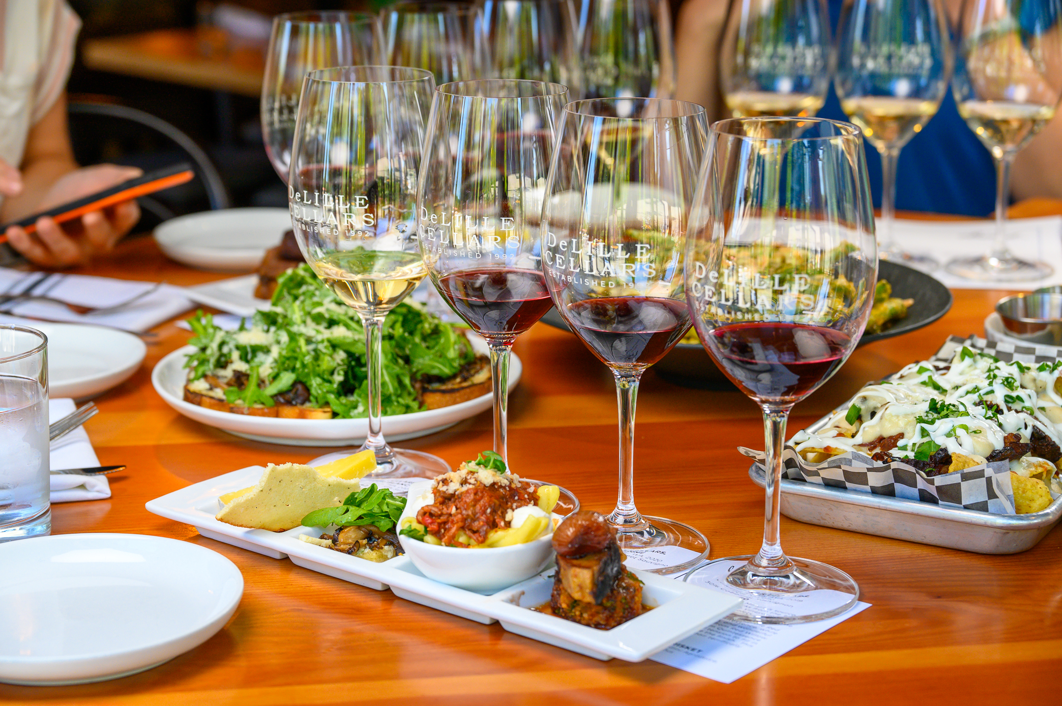 food and wine pairing at woodinville restaurant